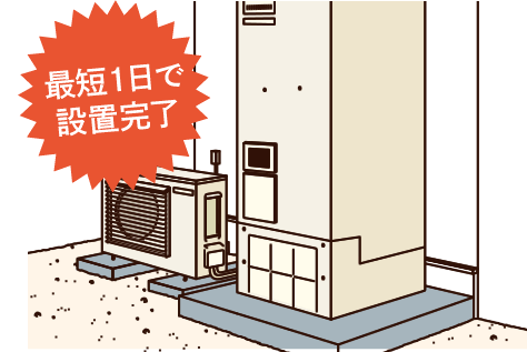 設置完了