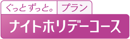 ぐっとずっと。プラン ナイトホリデーコース