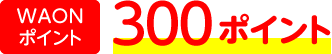 ＷＡＯＮポイント：300ポイント