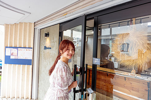 店舗前