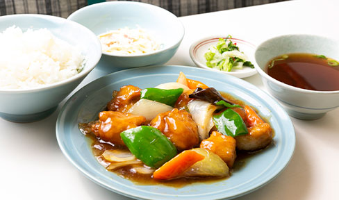 酢豚定食