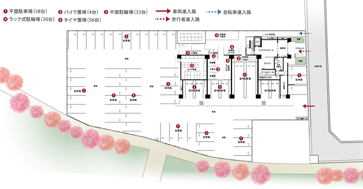 駐車場平面図