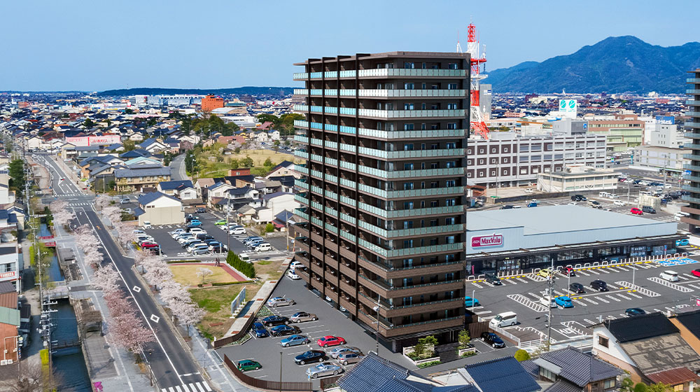 外観（空撮合成）