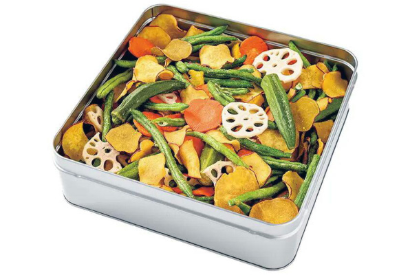 豆徳 野菜チップス 缶入（徳永製菓株式会社）