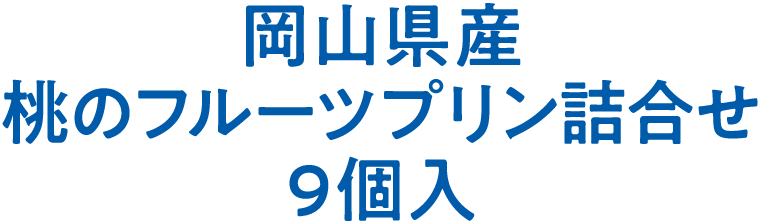 岡山県産　桃のフルーツプリン詰合せ　9個入