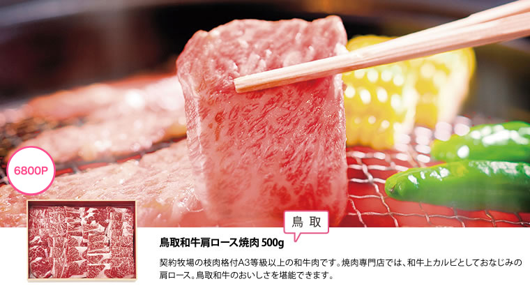 6800P　鳥取和牛肩ロース焼肉〔鳥取〕